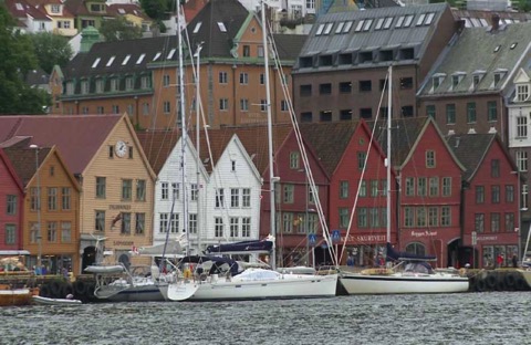 Historic Hanseatic buildings in Bergen